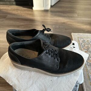 Clarks Women's Sharon Crystal Wedge Leather Oxfords